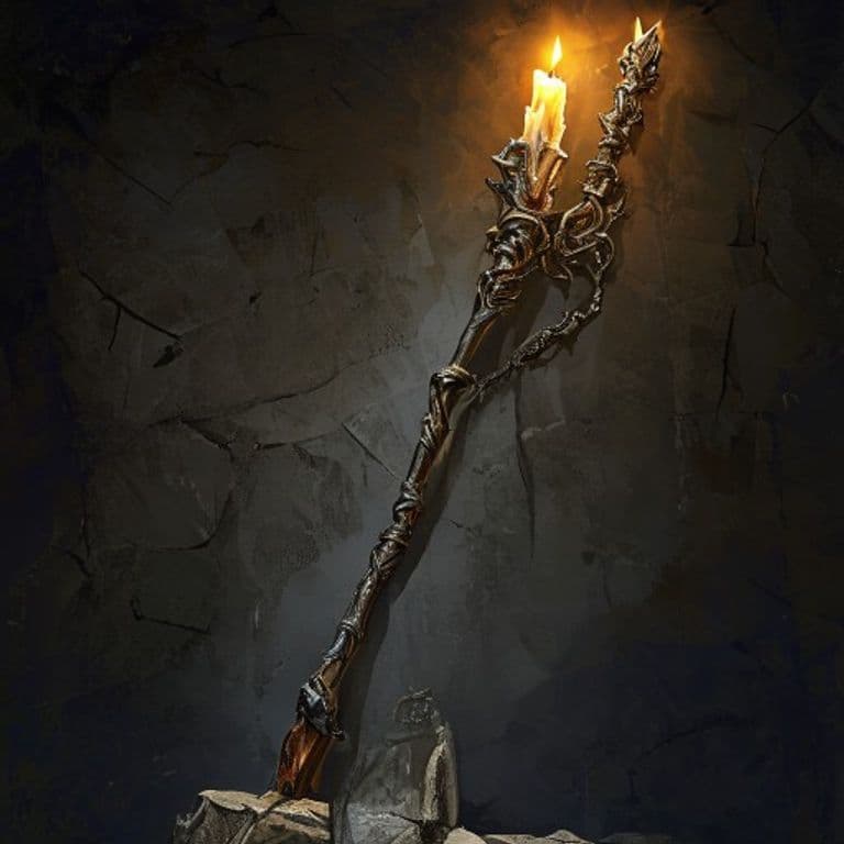 Staff of the Web-Tender — fantasy item illustration