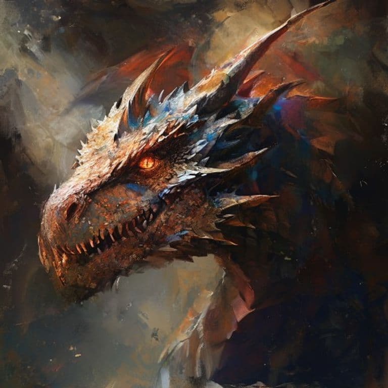 Diminution Drake — fantasy monster illustration