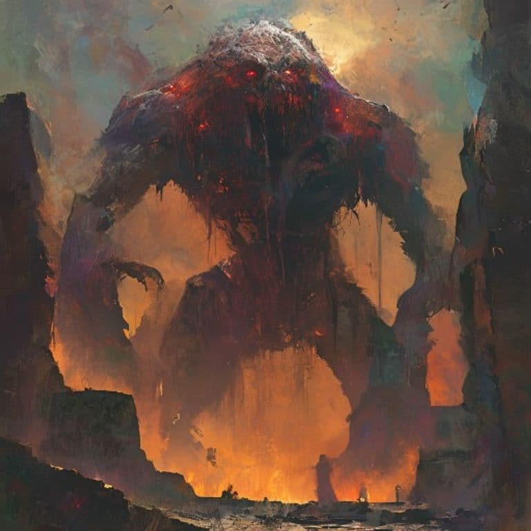Tophet — fantasy monster illustration