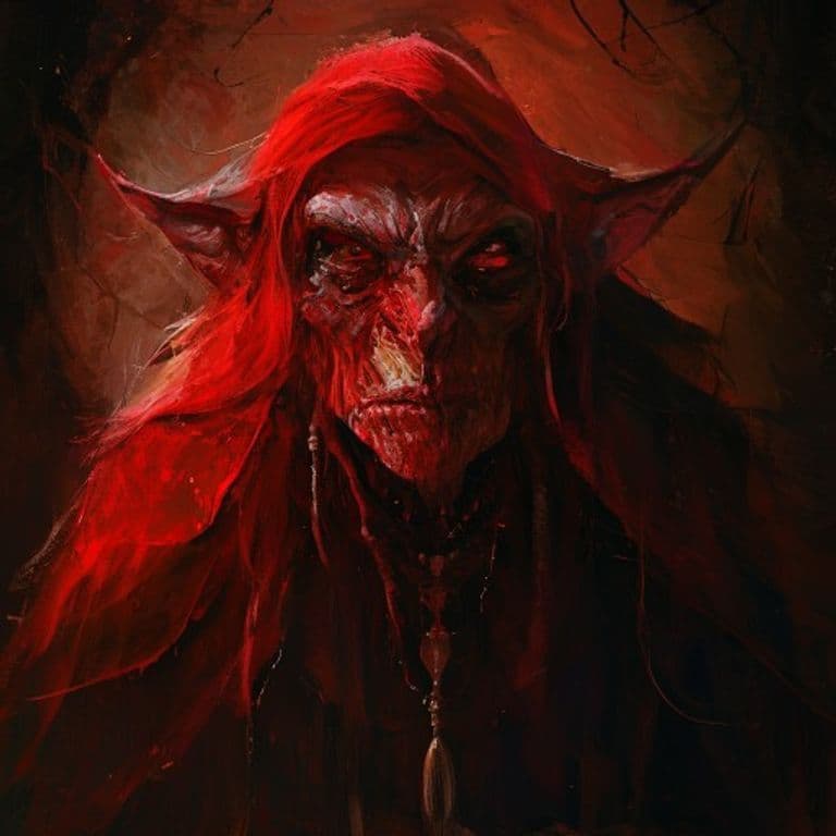 Red Hag — fantasy monster illustration