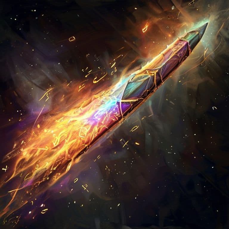 Magic Missile — fantasy spell effect illustration