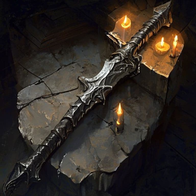 Masher Basher — fantasy item illustration