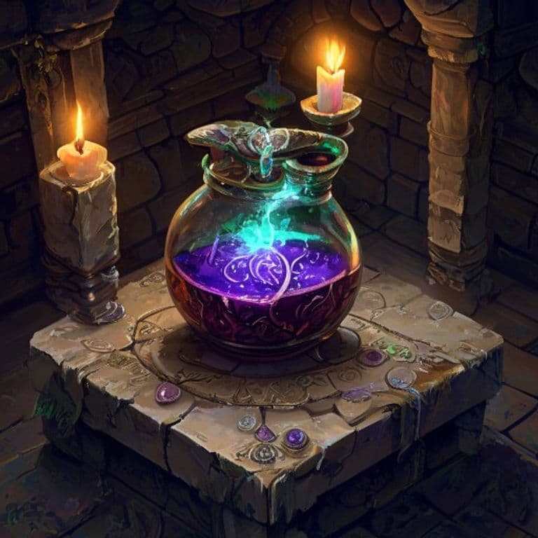 Brain Juice — fantasy item illustration. Brain Juice is a magic item (potion) of very rare rarity.
