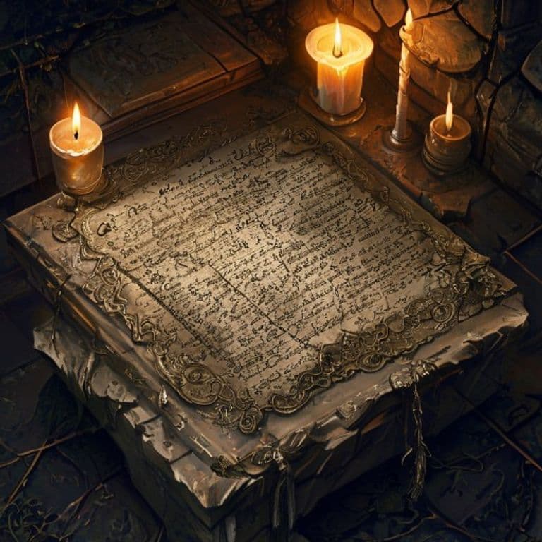 Scrap of Forbidden Text — fantasy item illustration