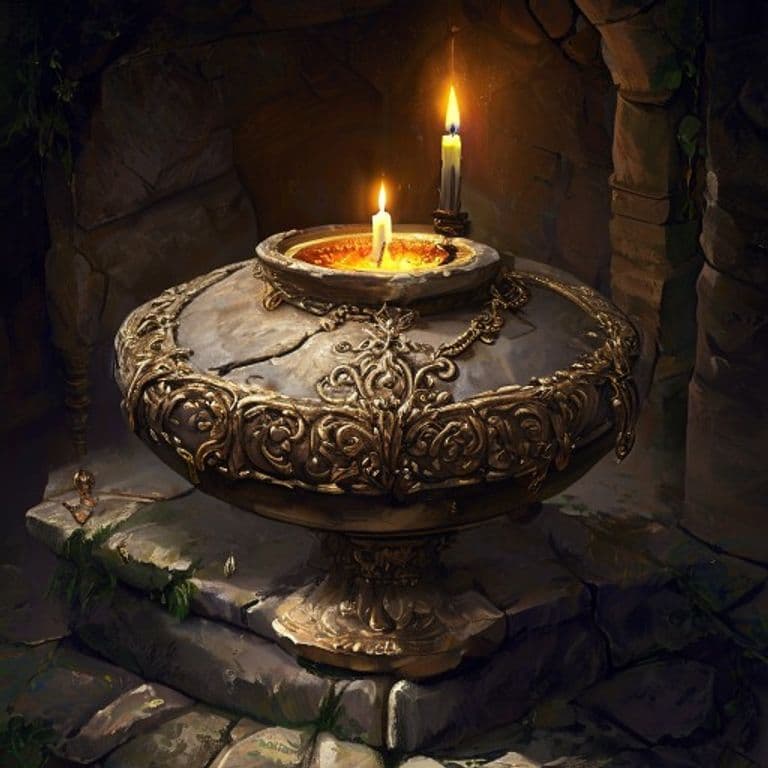 Healthful Honeypot — fantasy item illustration