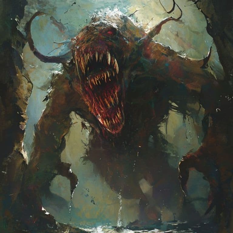 Waterkledde — fantasy monster illustration
