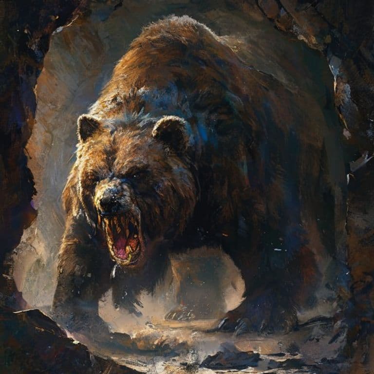 Cave Bear — fantasy monster illustration