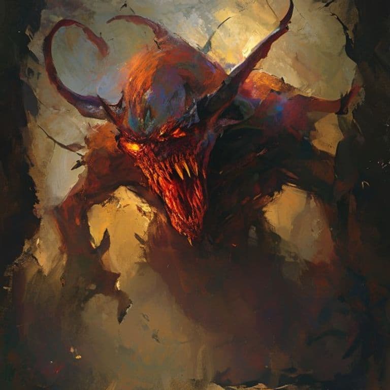 Xorn — fantasy monster illustration