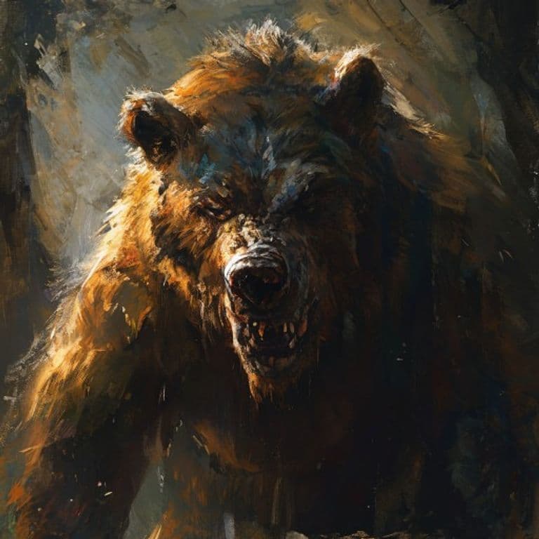 Werebear — fantasy monster illustration