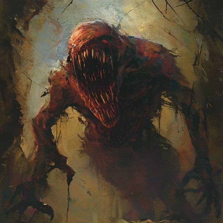 Truant Devourer — fantasy monster illustration