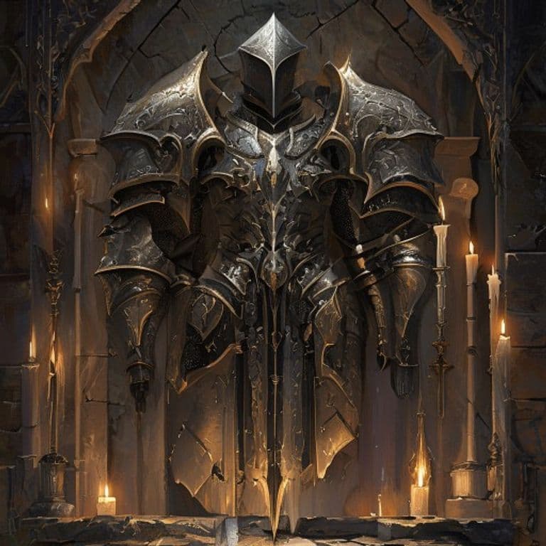 Armor of Warding — fantasy item illustration. Armor of Warding is a magic item (armor) of uncommon, rare, very rare rarity.