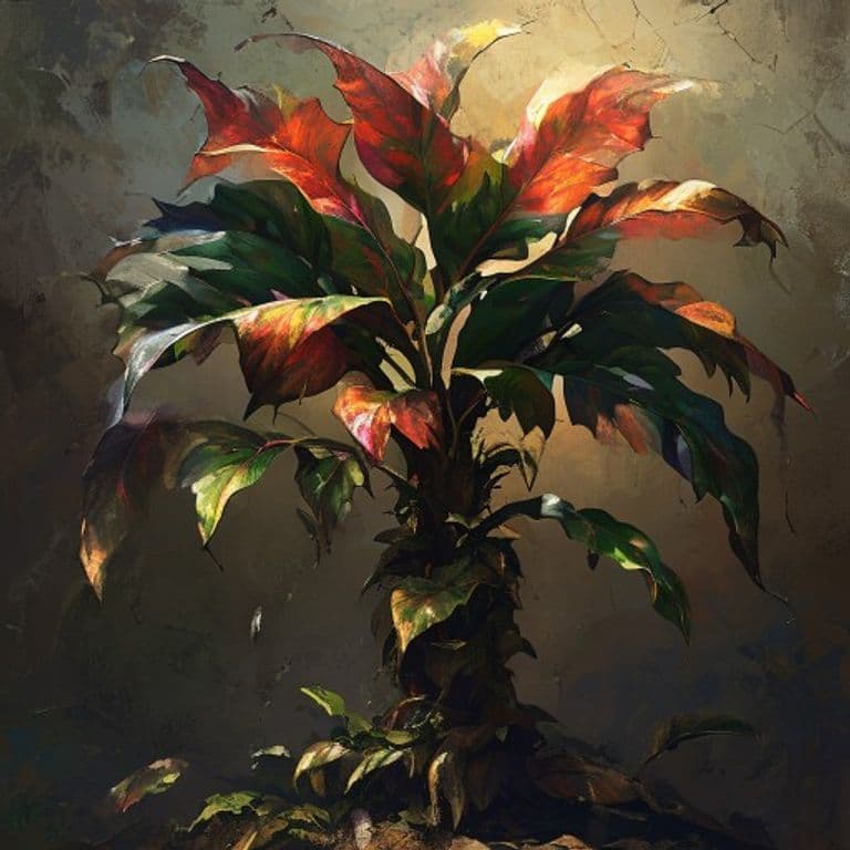 Dragonleaf Tree — fantasy monster illustration