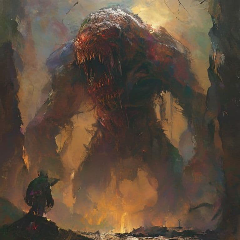 Abbanith Giant — fantasy monster illustration