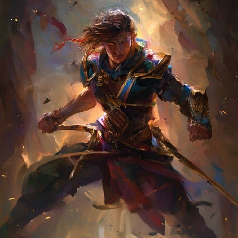 Fighter — fantasy class hero illustration