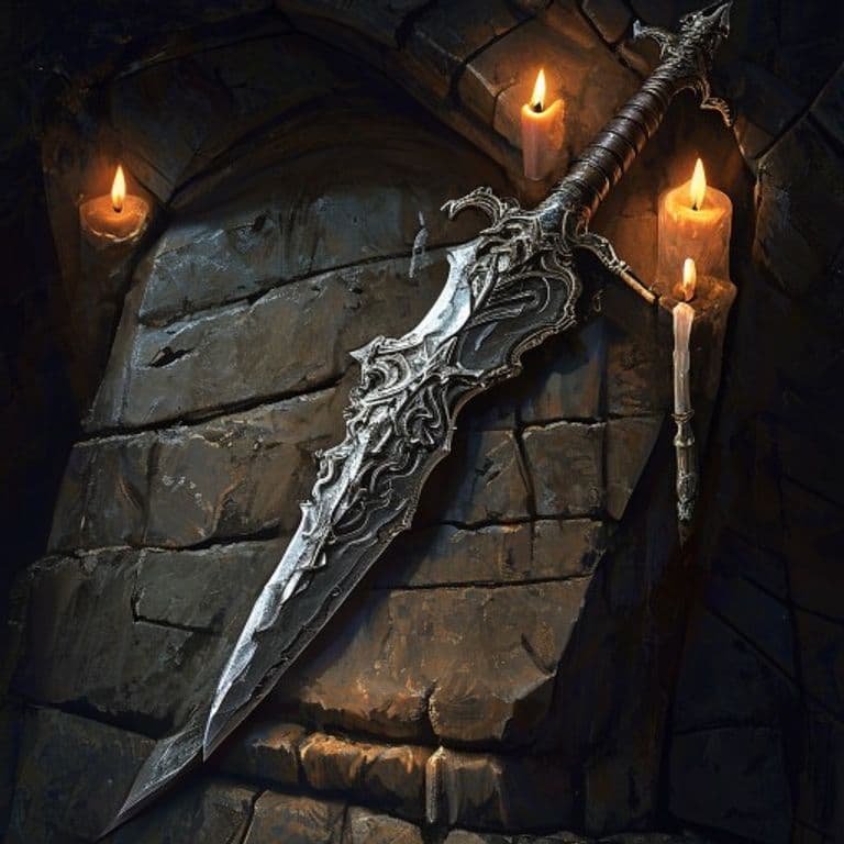 Dragon Slayer — fantasy item illustration. Dragon Slayer is a magic item (weapon) of very rare rarity.