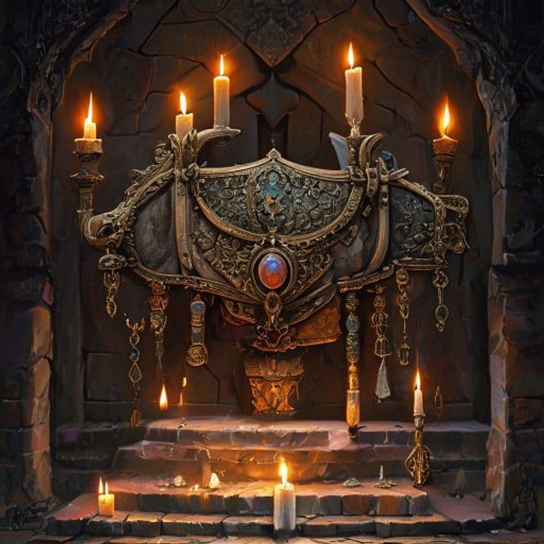 Song-Saddle of the Khan — fantasy item illustration