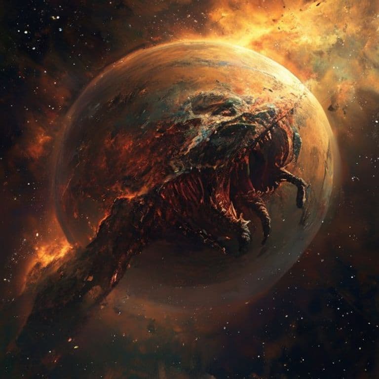 Fallen Planetar — fantasy monster illustration