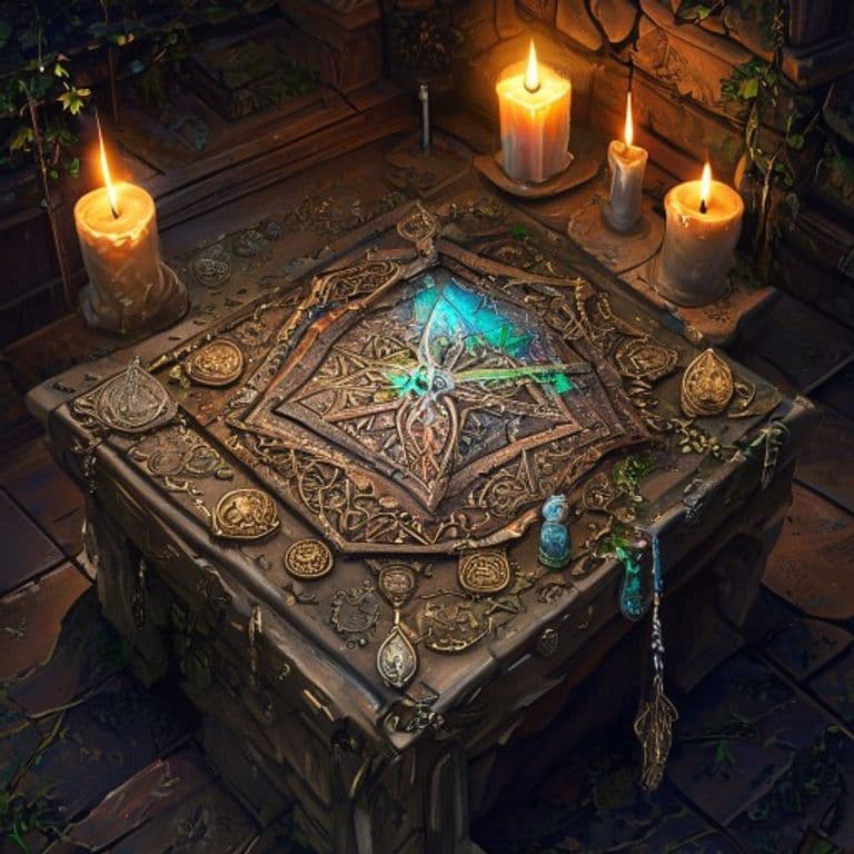 Deck of Illusions — fantasy item illustration. Deck of Illusions is a magic item (wondrous item) of uncommon rarity.