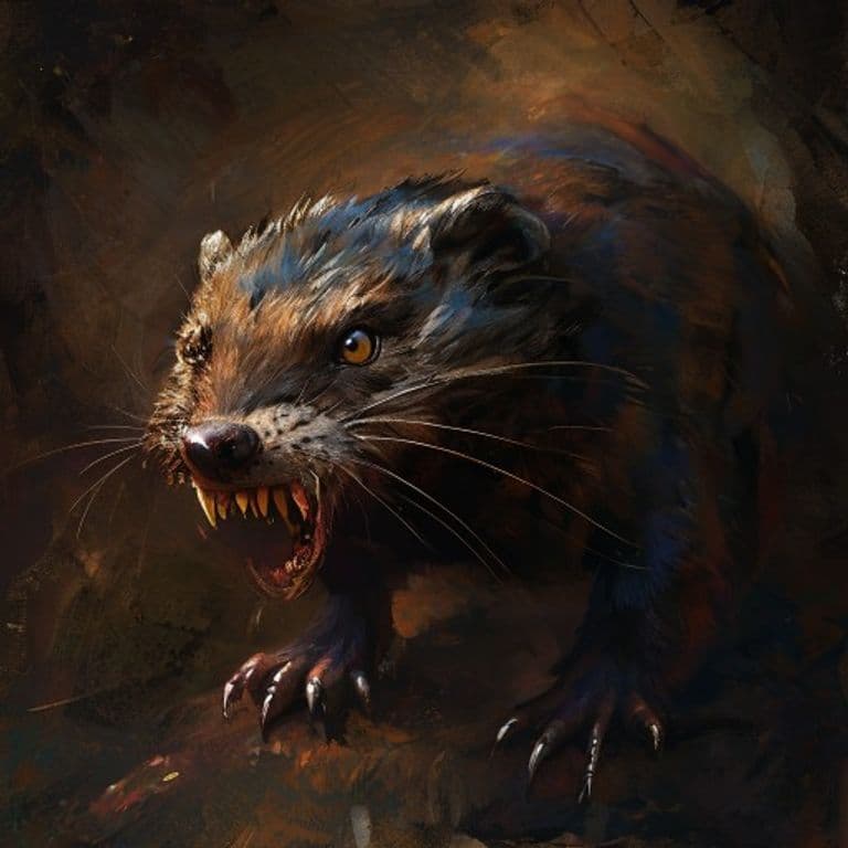 Weasel — fantasy monster illustration
