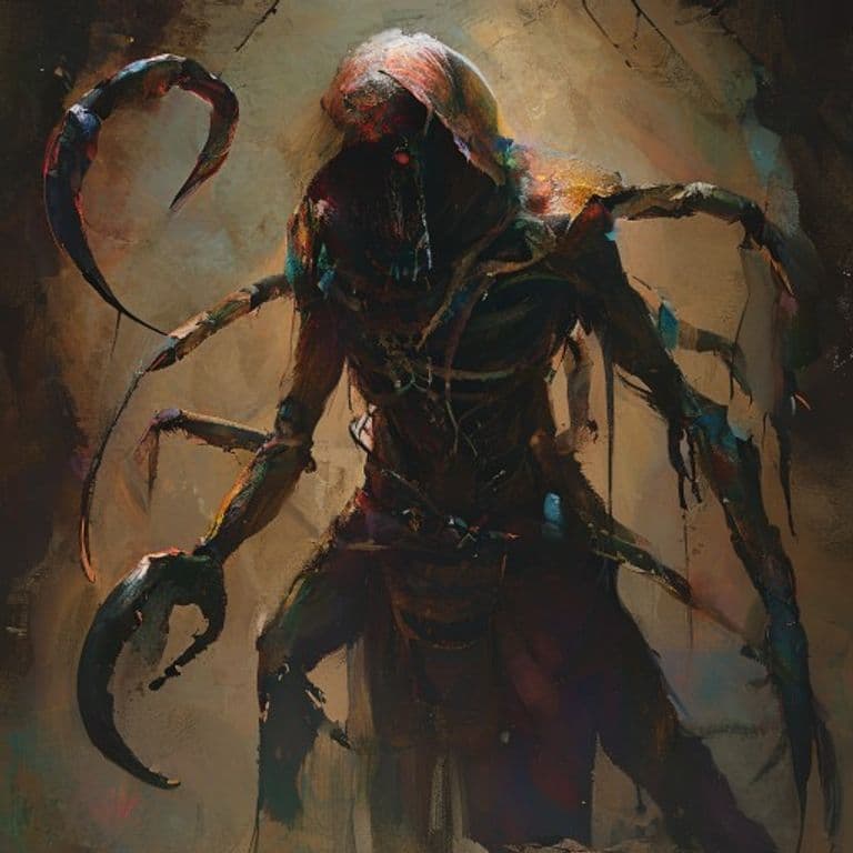 Scorpion Cultist — fantasy monster illustration