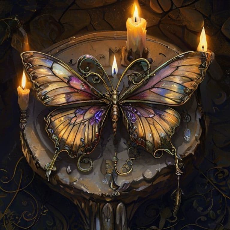 Butterfly Clips — fantasy item illustration. Butterfly Clips is a magic item (wondrous item) of uncommon rarity.
