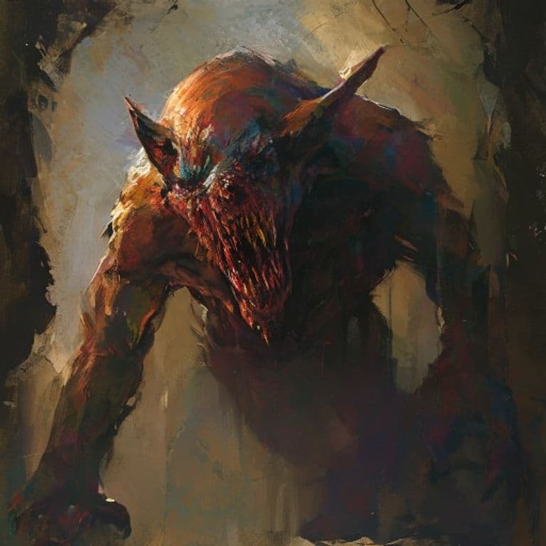 Faux-Garou — fantasy monster illustration