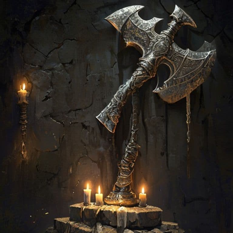 Chieftain's Axe — fantasy item illustration. Chieftain's Axe is a magic item (weapon) of very rare rarity.