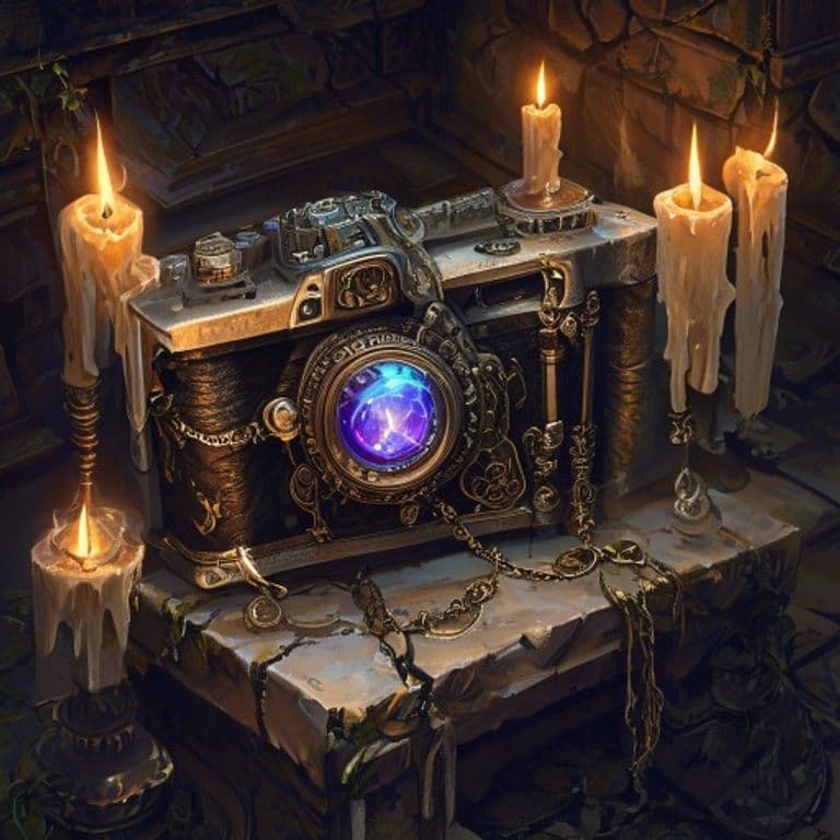 Spirit-Trapping Camera — fantasy item illustration