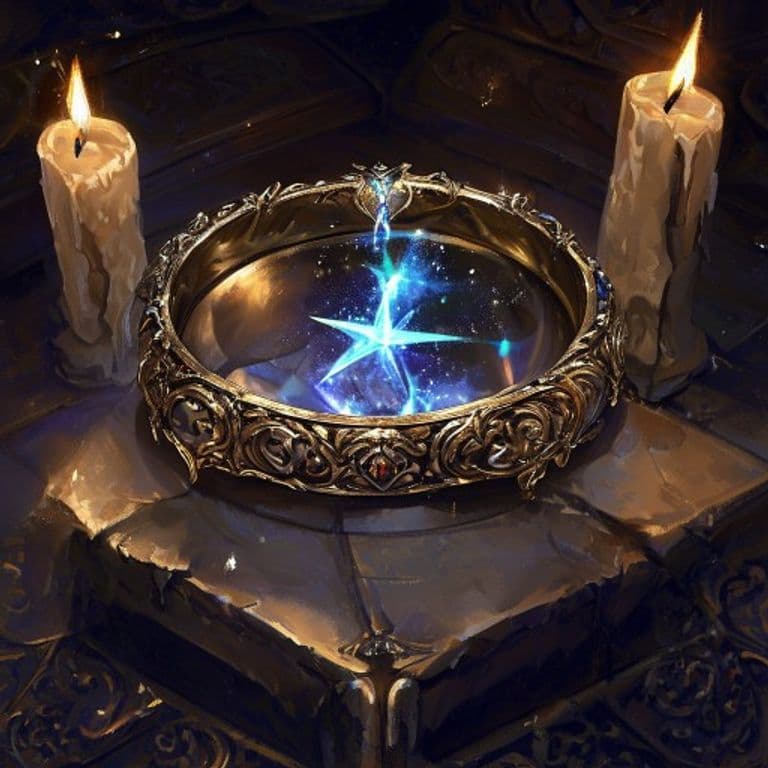 Ring of Shooting Stars — fantasy item illustration