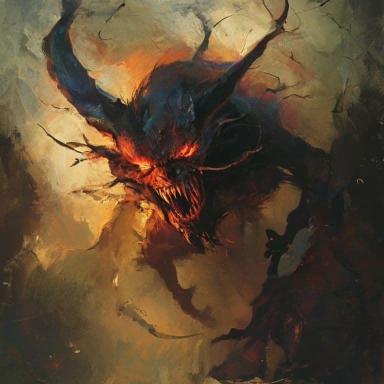 Wind Demon — fantasy monster illustration