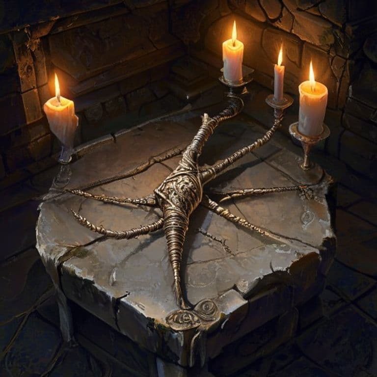 Spindle of Spinning — fantasy item illustration