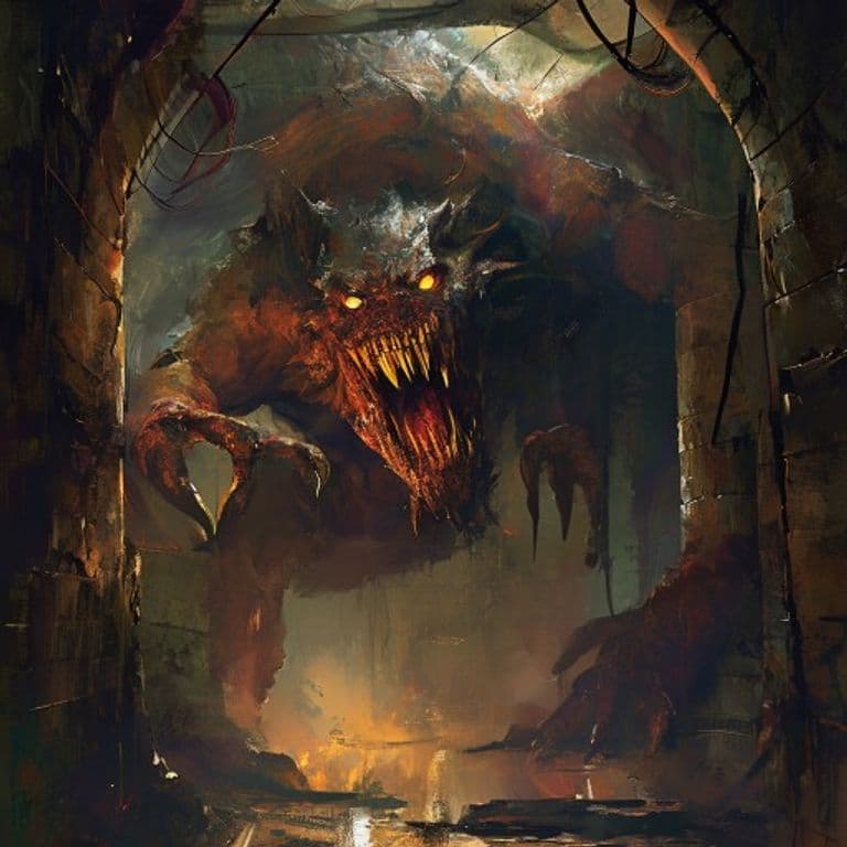 Sewer Weird — fantasy monster illustration