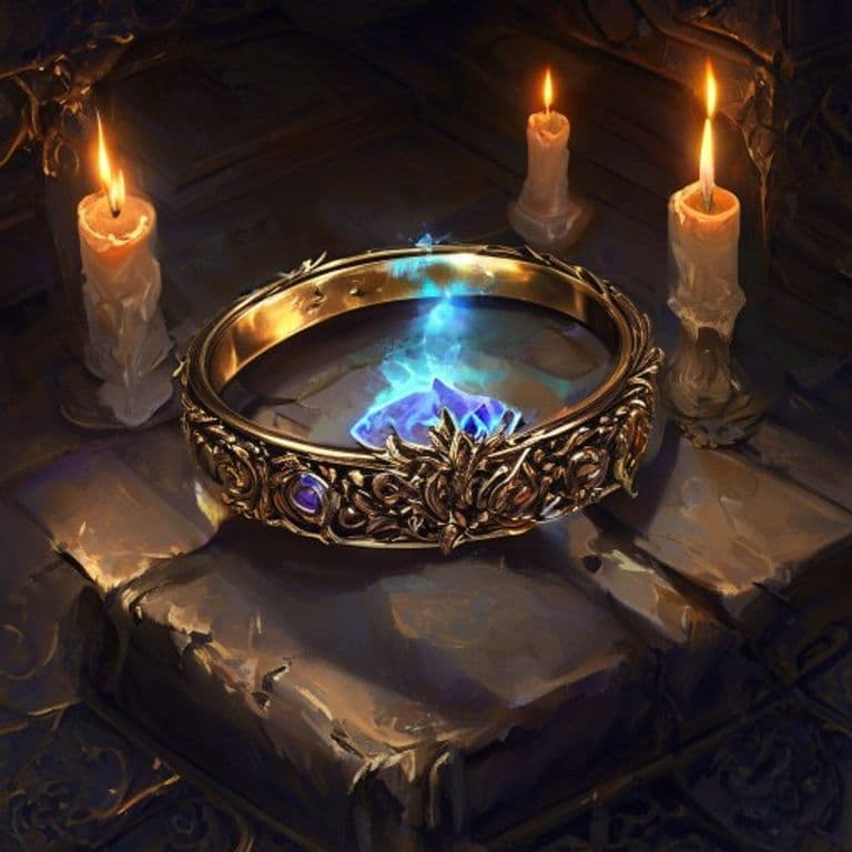 Ring of Jumping — fantasy item illustration