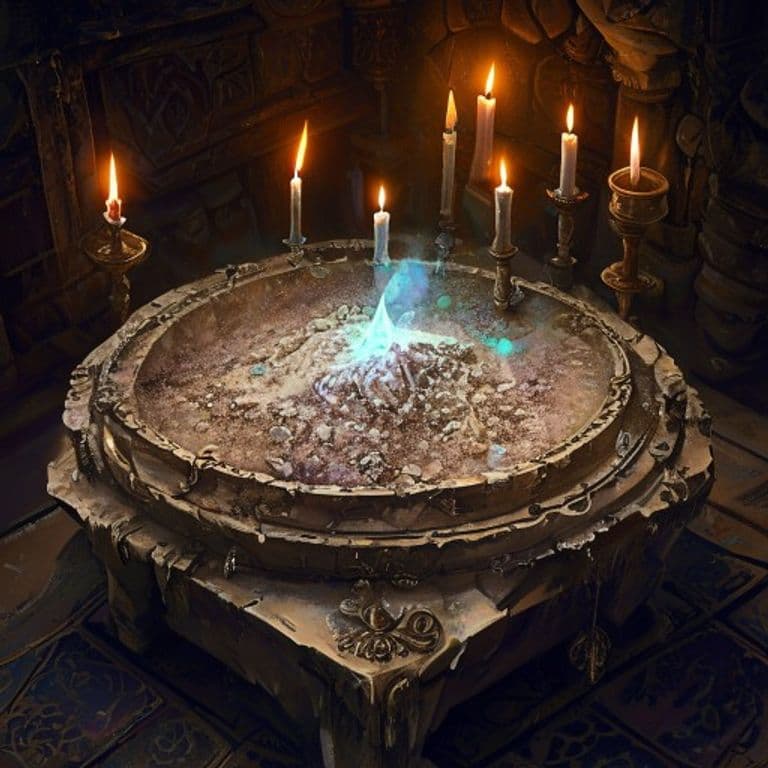Hallucinatory Dust — fantasy item illustration
