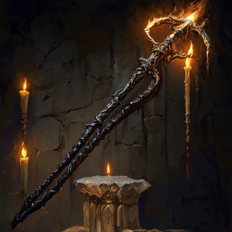 Searing Whip — fantasy item illustration