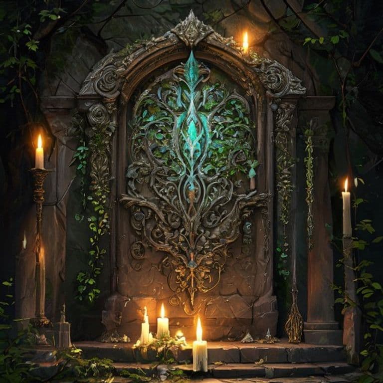 Mantle of the Forest Lord — fantasy item illustration