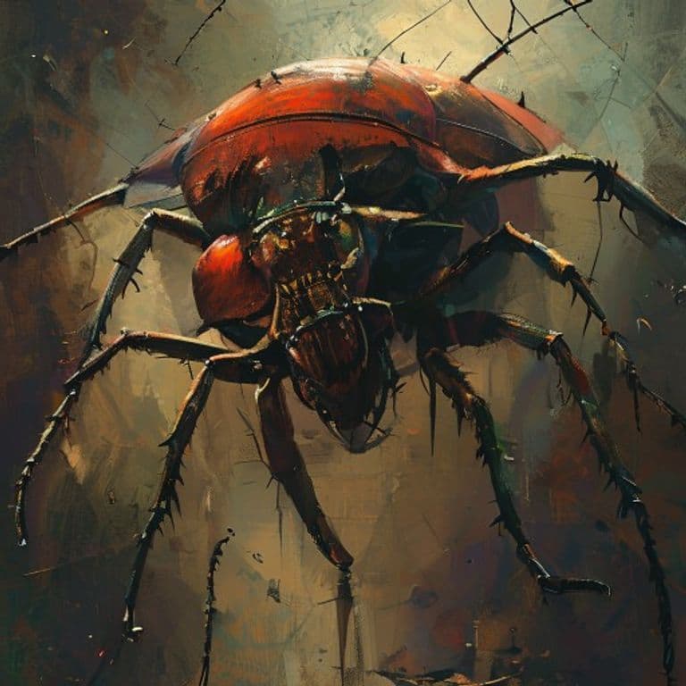 Clockwork Beetle Swarm — fantasy monster illustration