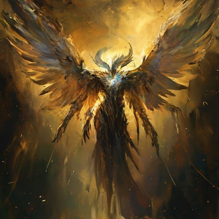 Angel, Kalkydra — fantasy monster illustration