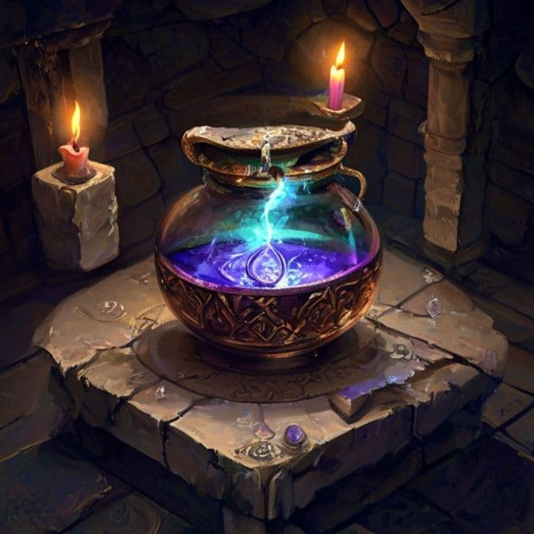Potion of Clairvoyance — fantasy item illustration
