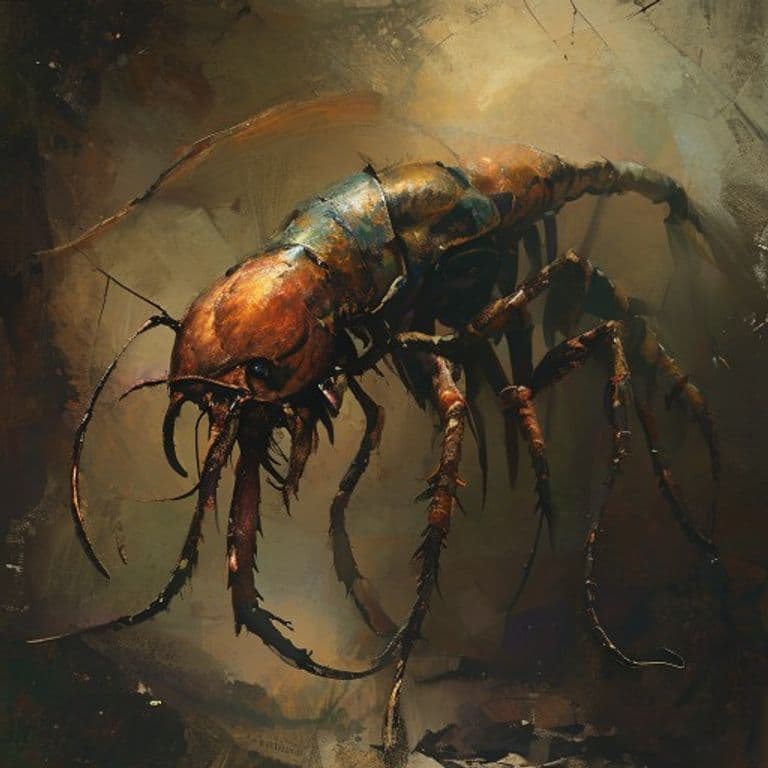 Insect, Giant Centipede — fantasy monster illustration