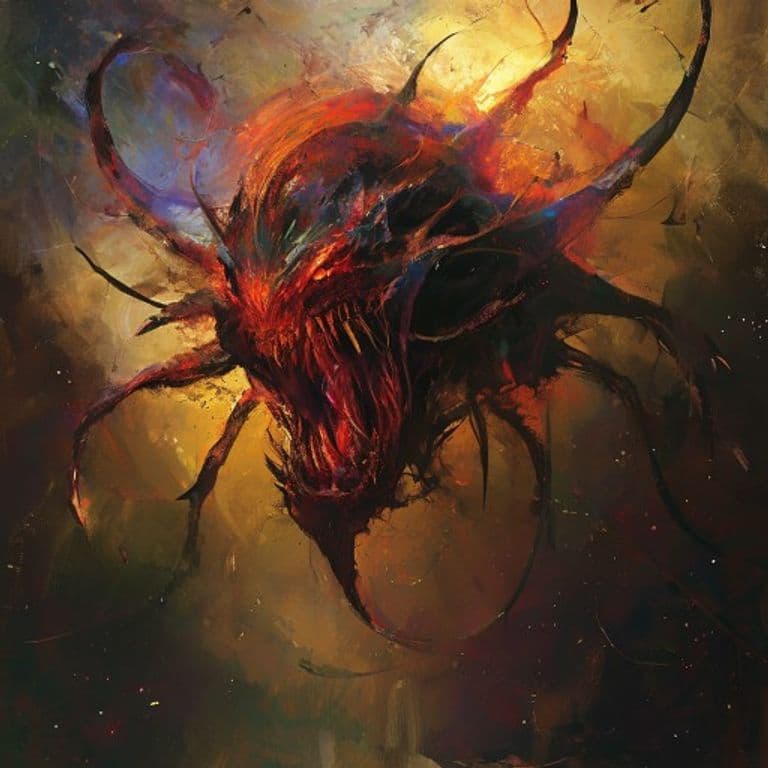 Astral Devourer — fantasy monster illustration. Astral Devourer is a medium aberration (Challenge Rating 8).