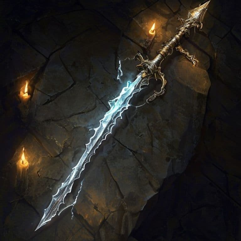 Javelin of Lightning — fantasy item illustration