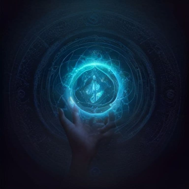 Seal of Sanctuary — fantasy spell effect illustration. Seal of Sanctuary is a 7th-level abjuration available to Cleric, Warlock, Wizard.