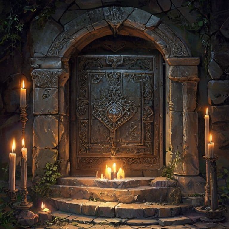 Cubic Gate — fantasy item illustration. Cubic Gate is a magic item (wondrous item) of legendary rarity.