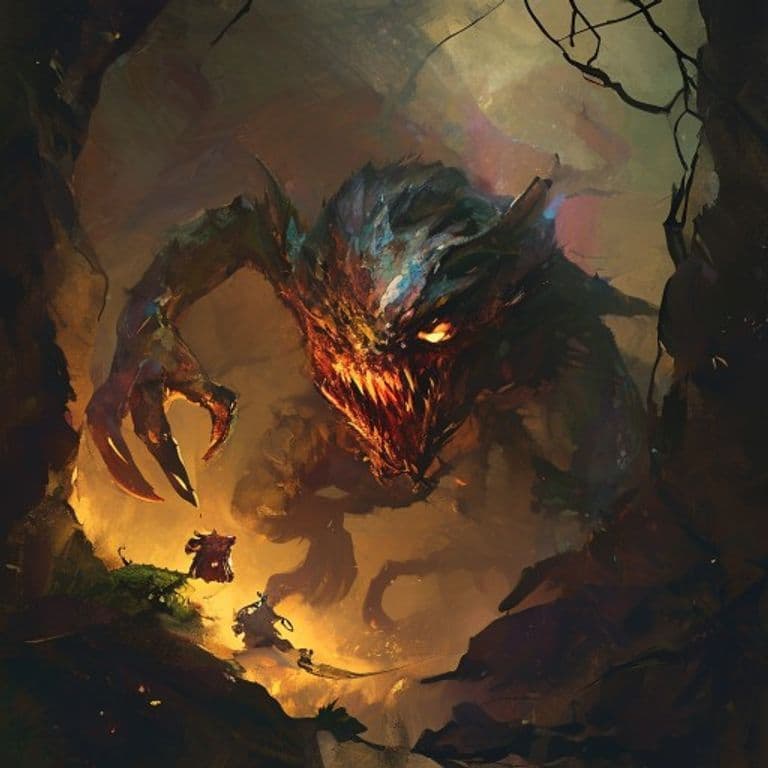 Div — fantasy monster illustration