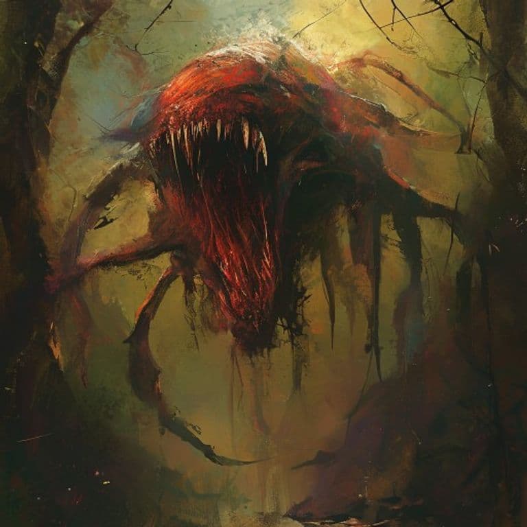 Aural Hunter — fantasy monster illustration