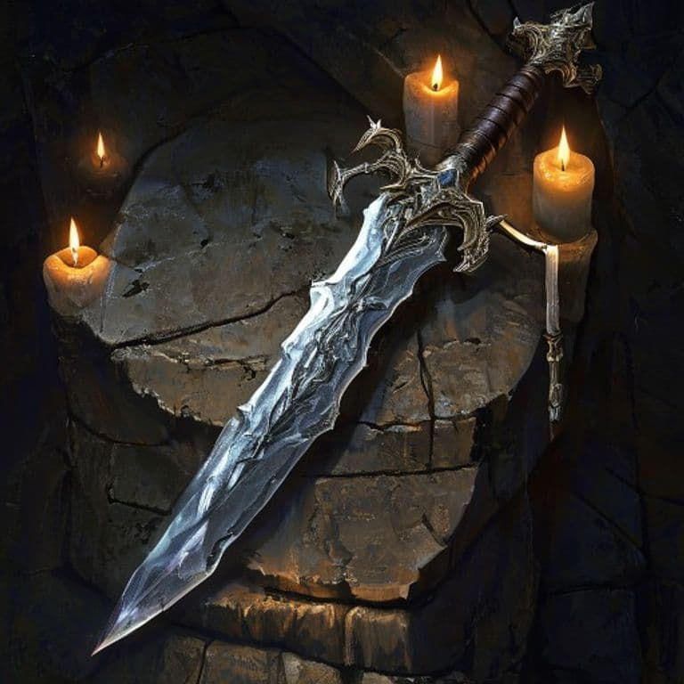 Sword of Life Stealing — fantasy item illustration