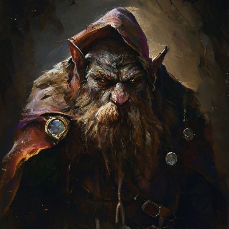 Dwarven Ringmage — fantasy monster illustration