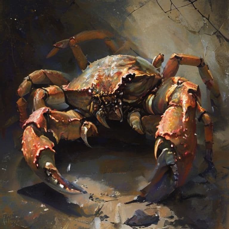 Sporous Crab — fantasy monster illustration