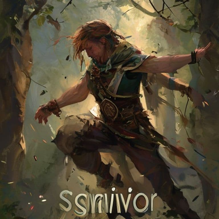 Survivor — fantasy feat illustration. Survivor is a feat.